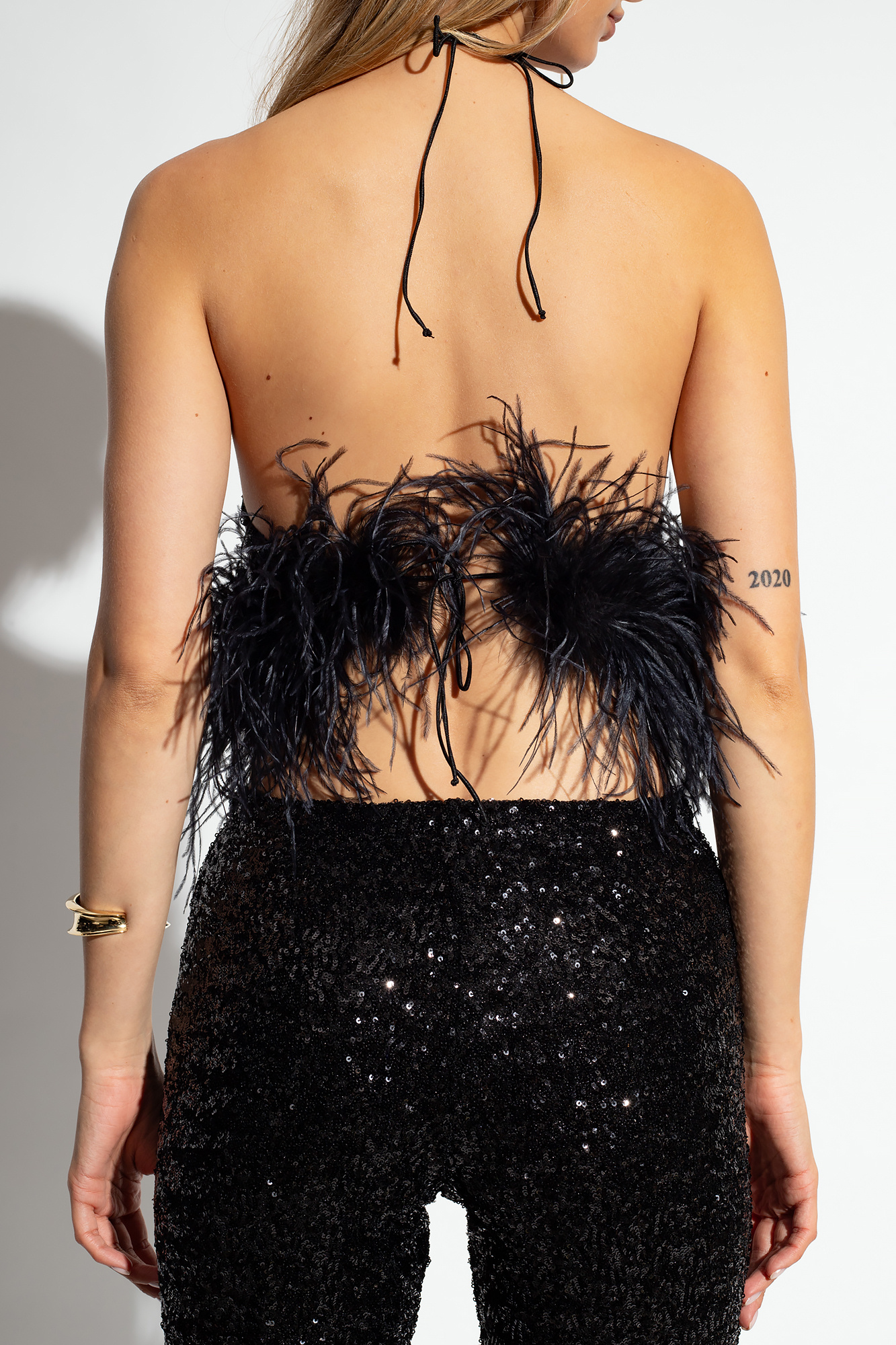 Oseree Top with feathers