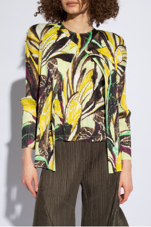 Issey Miyake Pleats Please Patterned top