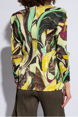 Issey Miyake Pleats Please Patterned top