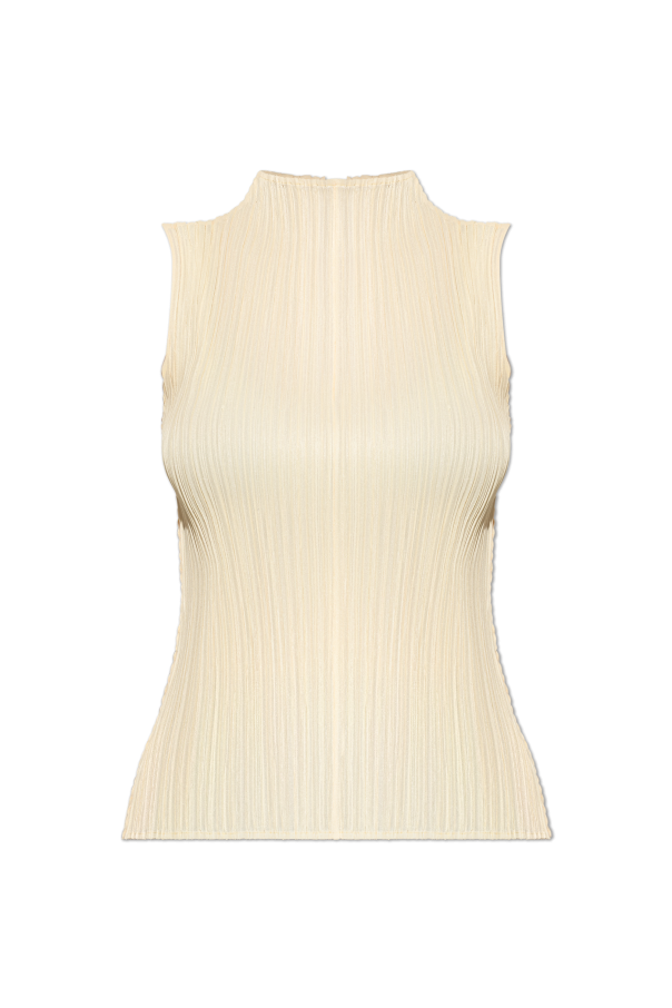 Pleated sleeveless top od Pleats Please Issey Miyake