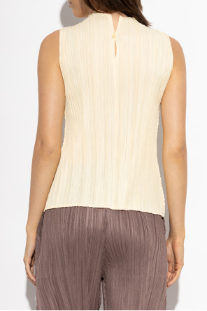 Pleats Please Issey Miyake Pleated sleeveless top