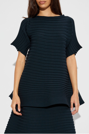 Pleats Please Issey Miyake Geripptes Top