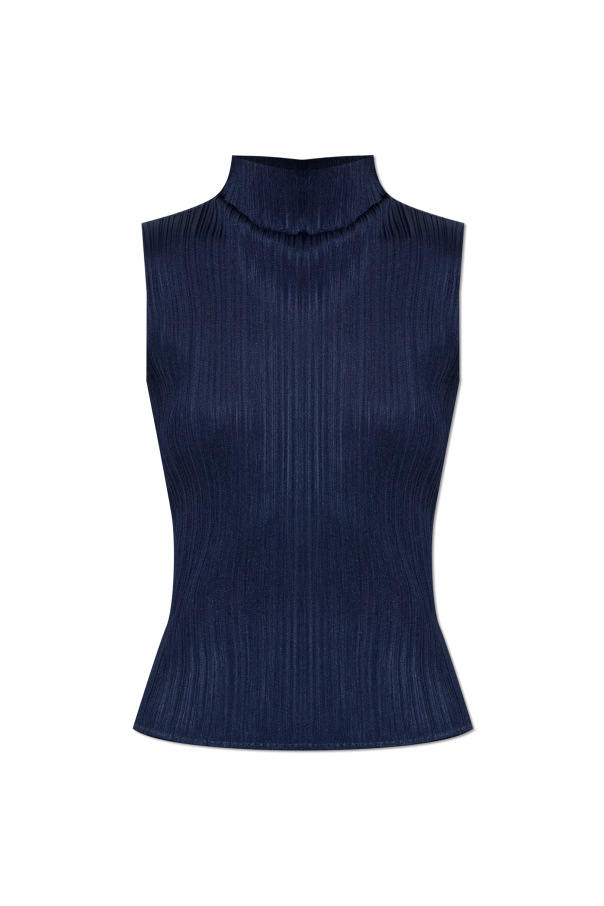 Pleated sleeveless top od Pleats Please Issey Miyake