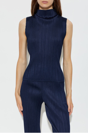 Pleats Please Issey Miyake Pleated sleeveless top