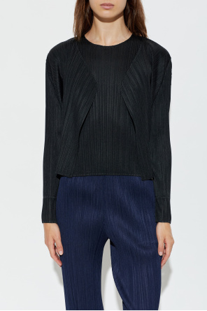 Pleats Please Issey Miyake Plisowany kardigan