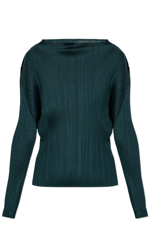 Pleated top with long sleeves od Pleats Please Issey Miyake