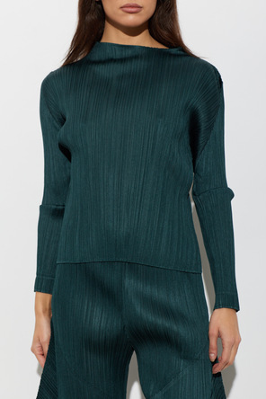 Pleats Please Issey Miyake Pleated long-sleeve top