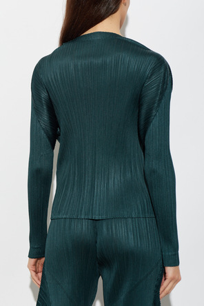 Pleats Please Issey Miyake Pleated long-sleeve top