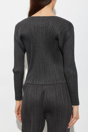 Pleats Please Issey Miyake Pleated long-sleeve top