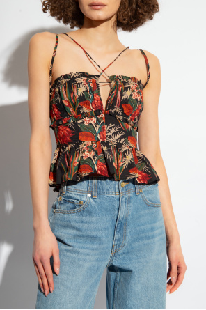 Ulla Johnson ‘Kitty’ top with floral motif