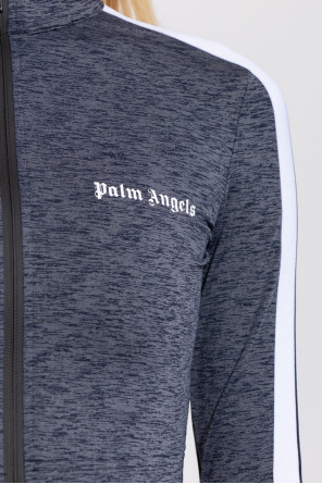 Palm Angels Russell Athletic Rock Gelbes T-Shirt mit Batikmuster