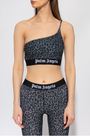 Palm Angels Cropped top with animal motif
