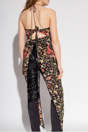 Etro Silk top with floral motif