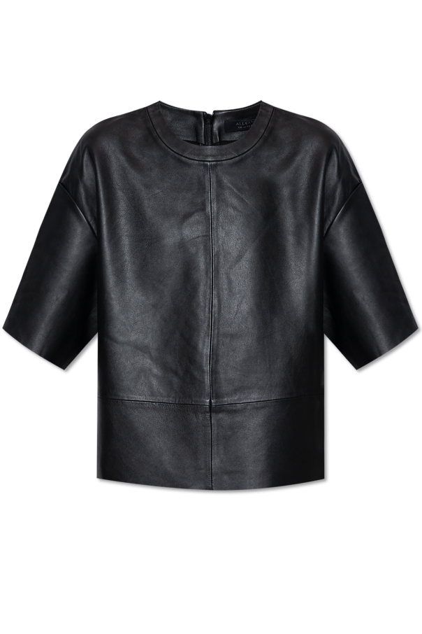 AllSaints Skórzany top ‘Renai’