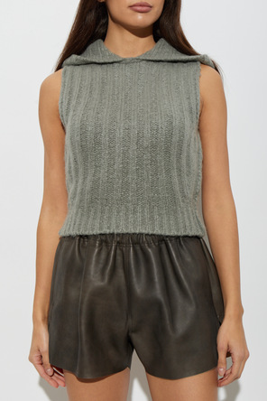 Rick Owens Cashmere hooded vest