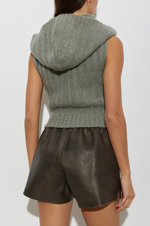 Rick Owens Cashmere hooded vest