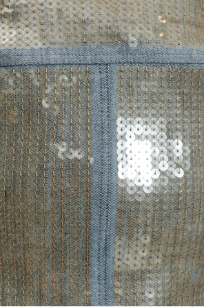 Rick Owens Denim off-shoulder top