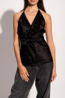 Rick Owens Satin top with tie detail