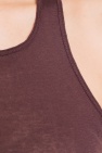 Rick Owens BURGUNDY Raw hem tank top