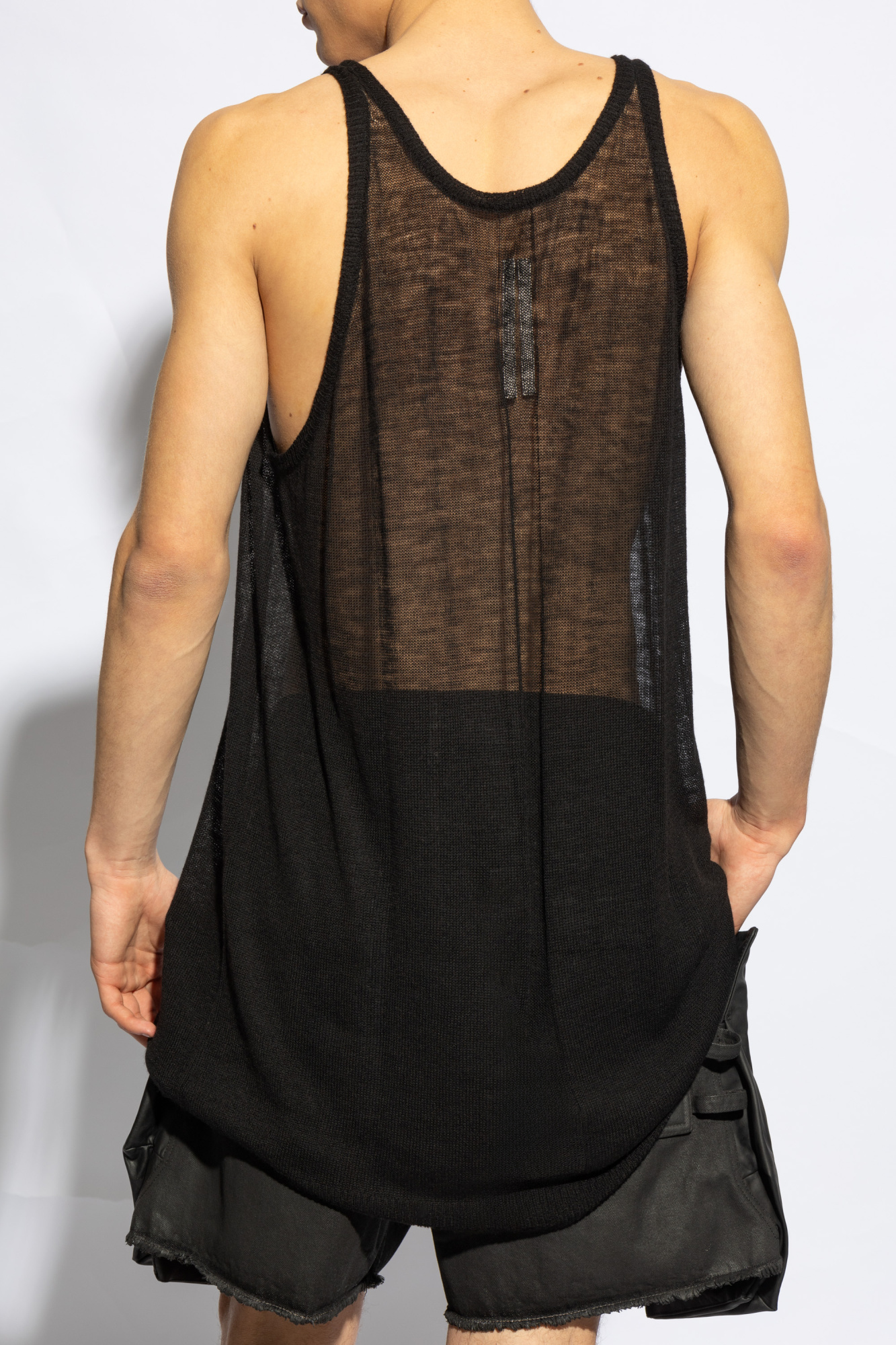 Rick Owens Wool sleeveless T-shirt