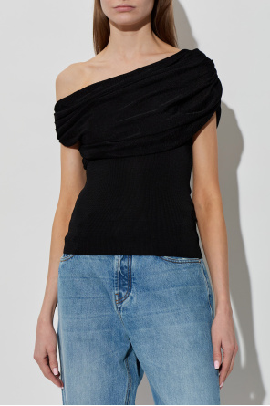 Self-Portrait One-shoulder top