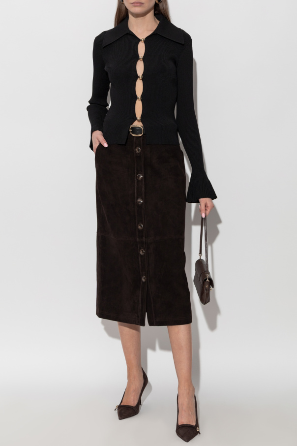 Self-Portrait Top de corte entallado