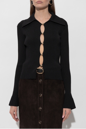 Self-Portrait Top de corte entallado