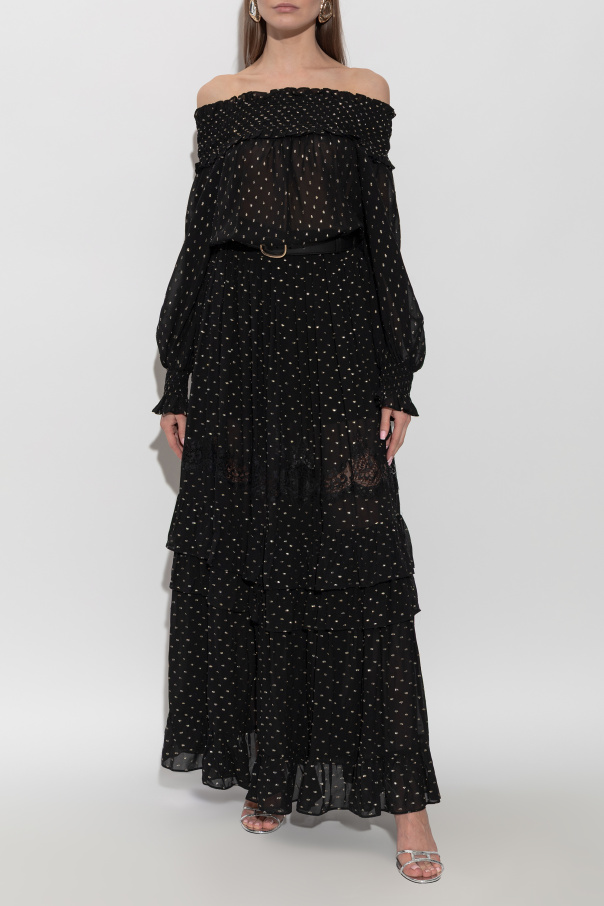 Self-Portrait Top with lurex thread