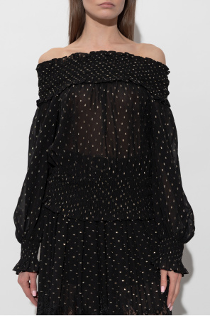 Self-Portrait Top with lurex thread