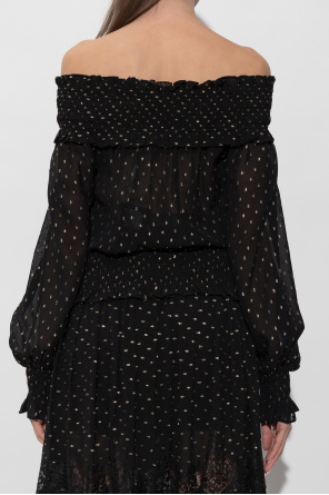 Self-Portrait Top with lurex thread