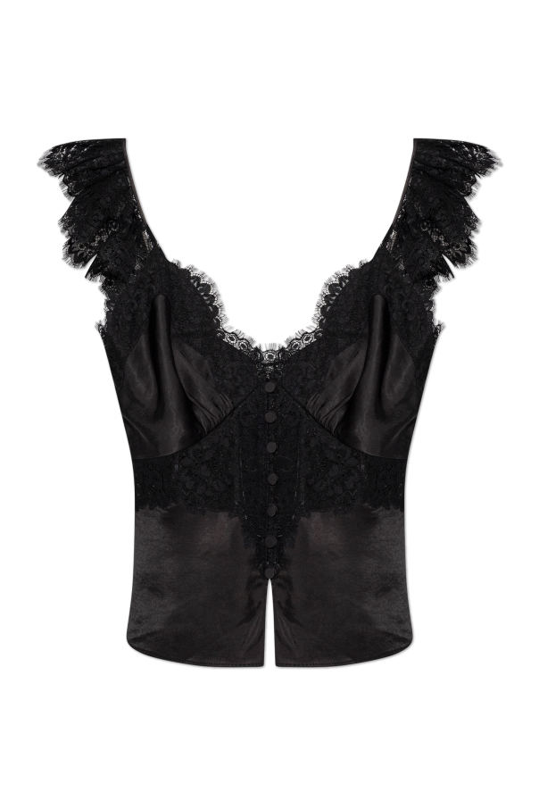 Top with lace inserts od Self-Portrait