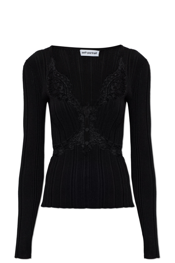 Top with lace inserts od Self-Portrait