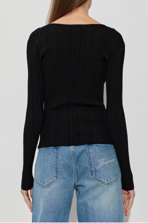 Self-Portrait Top con inserciones de encaje