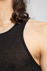 Rick Owens BLACK Ribbed tank top