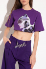 Lanvin Cropped T-shirt with print