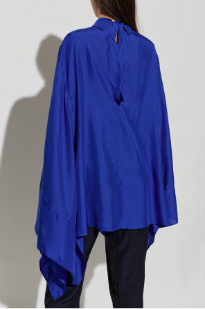 Lanvin Top asimétrico con efecto arrugado