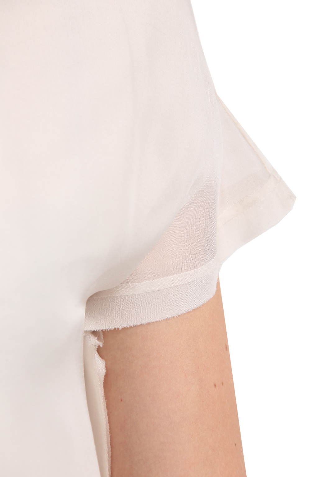Lanvin Short-Sleeved Silk Top