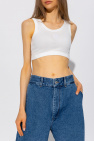 Loewe WHITE Crop top with logo