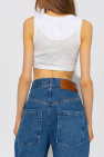 Loewe WHITE Crop top with logo
