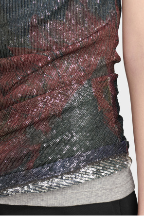 Maison Margiela Sequin top with an asymmetric cut