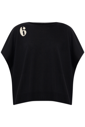 Oversized top with printed logo