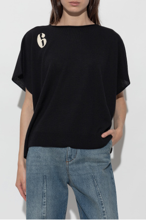 MM6 Maison Margiela Oversized top with printed logo