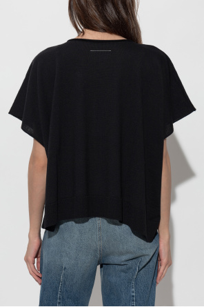 MM6 Maison Margiela Oversized top with printed logo
