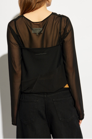 MM6 Maison Margiela Double-layered top