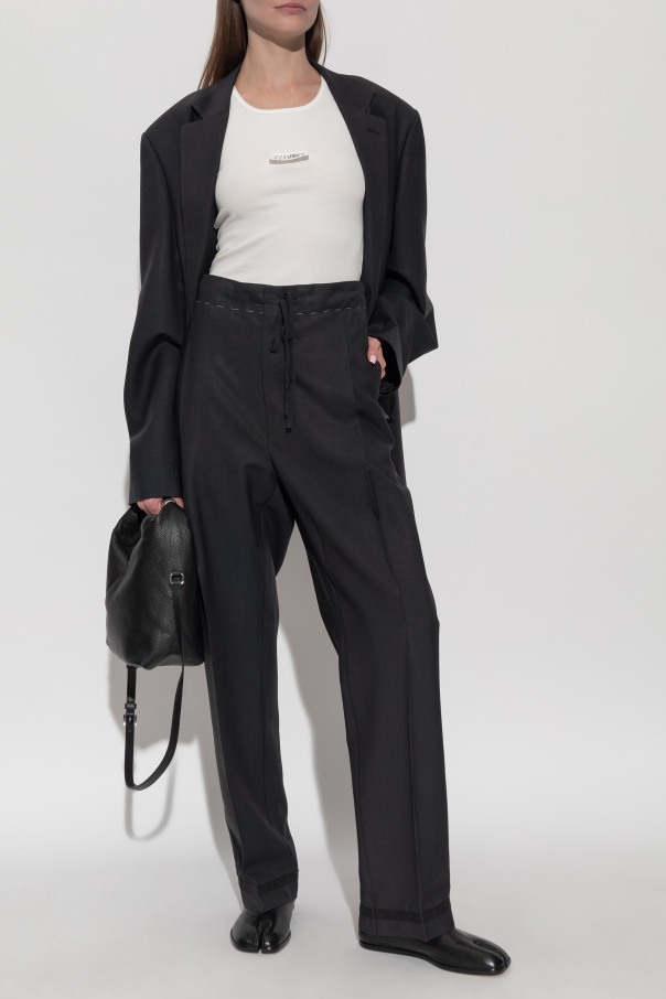 MM6 Maison Margiela Geripptes ärmelloses Top