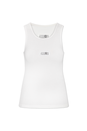 Ribbed sleeveless top