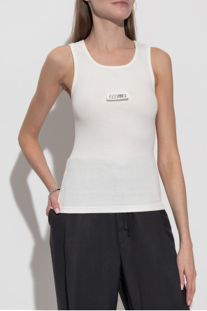 MM6 Maison Margiela Geripptes ärmelloses Top