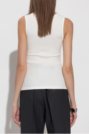 MM6 Maison Margiela Geripptes ärmelloses Top