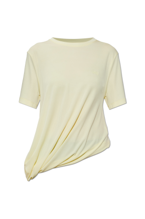 Asymmetric top with embroidered logo