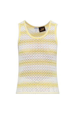 Top with a striped pattern